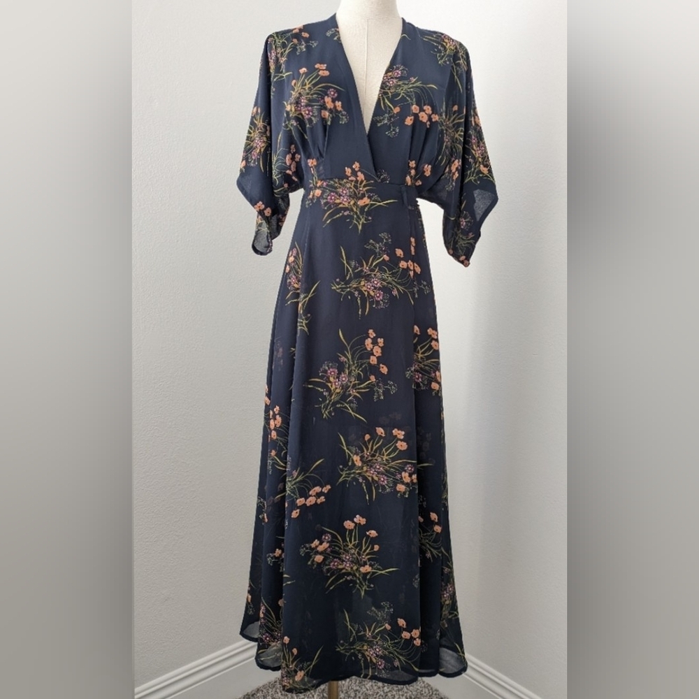 Commense Floral Wrap Dress